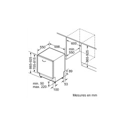 Lave-vaisselle Siemens tout intégrable SL73HX42VE 13 couverts