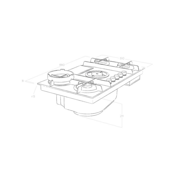 Table gaz en recyclage Nikolatesla Flame