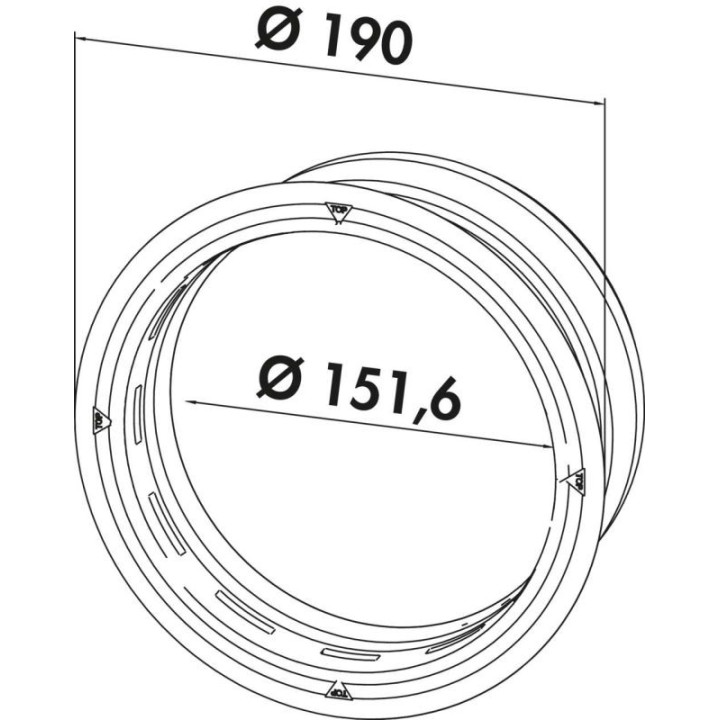 Traversée murale thermobox 4051066