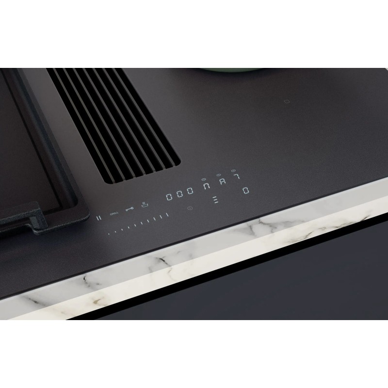 Table aspirante Novy 1861-g1 finition noir mat évacuation