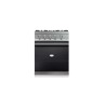 Piano Lacanche noir mat 4 feux gaz