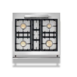 Piano Lacanche noir mat 4 feux gaz