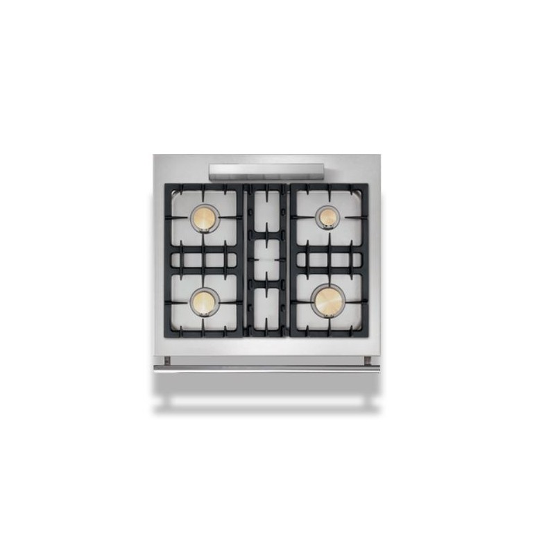 Piano Lacanche noir mat 4 feux gaz moderne