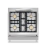 Piano Lacanche noir mat 4 feux gaz