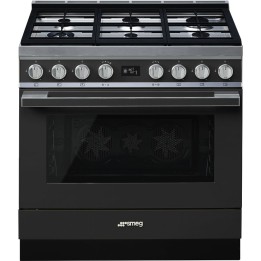 pianos de cuisson Smeg CPF9GPAN Anthracite mat en promotion