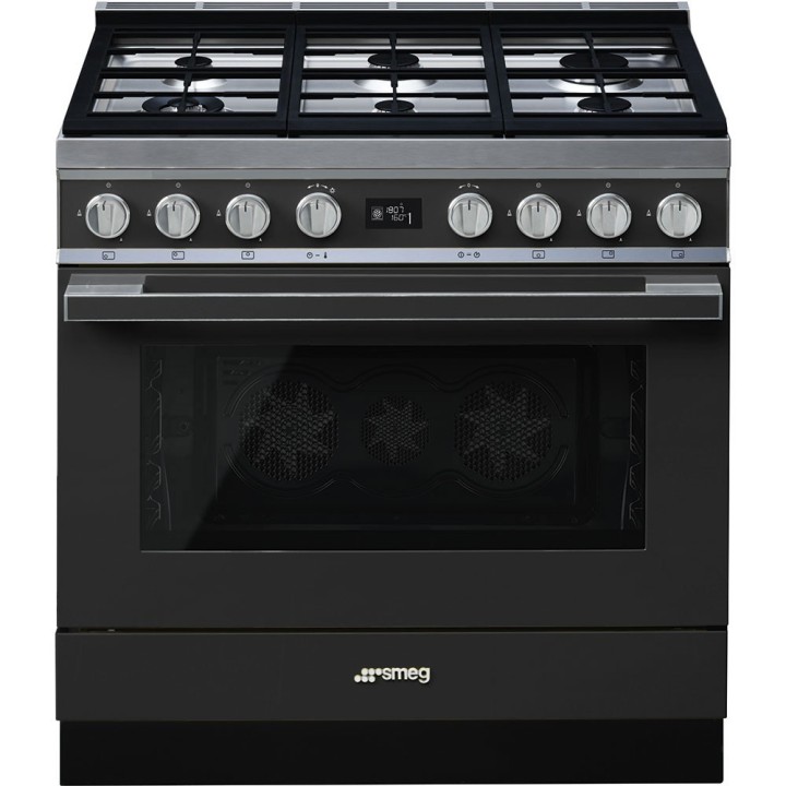 pianos de cuisson Smeg CPF9GPAN Anthracite mat en promotion