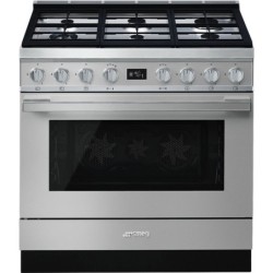 pianos de cuisson Smeg CPF9GPX Inox en promotion