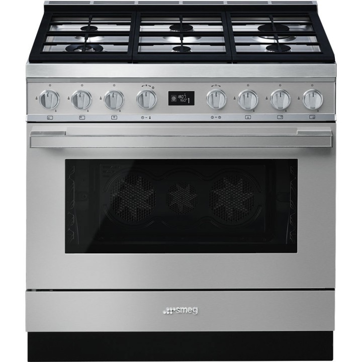 pianos de cuisson Smeg CPF9GPX Inox en promotion