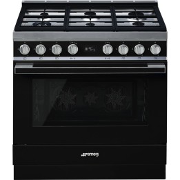 pianos de cuisson Smeg CPF9GPBL Noir en promotion