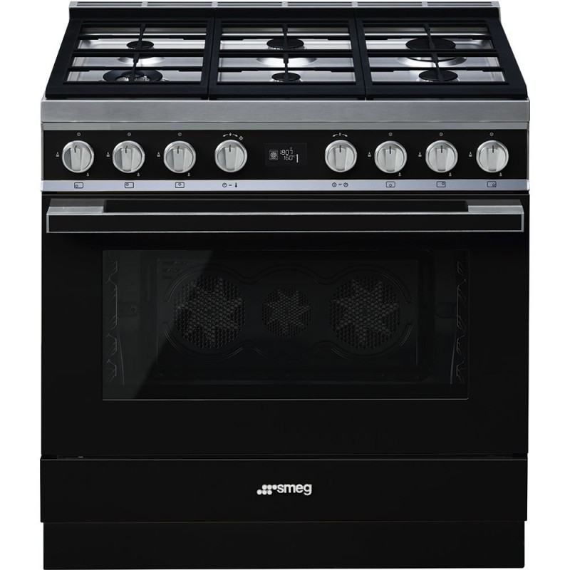 pianos de cuisson Smeg CPF9GPBL Noir en promotion