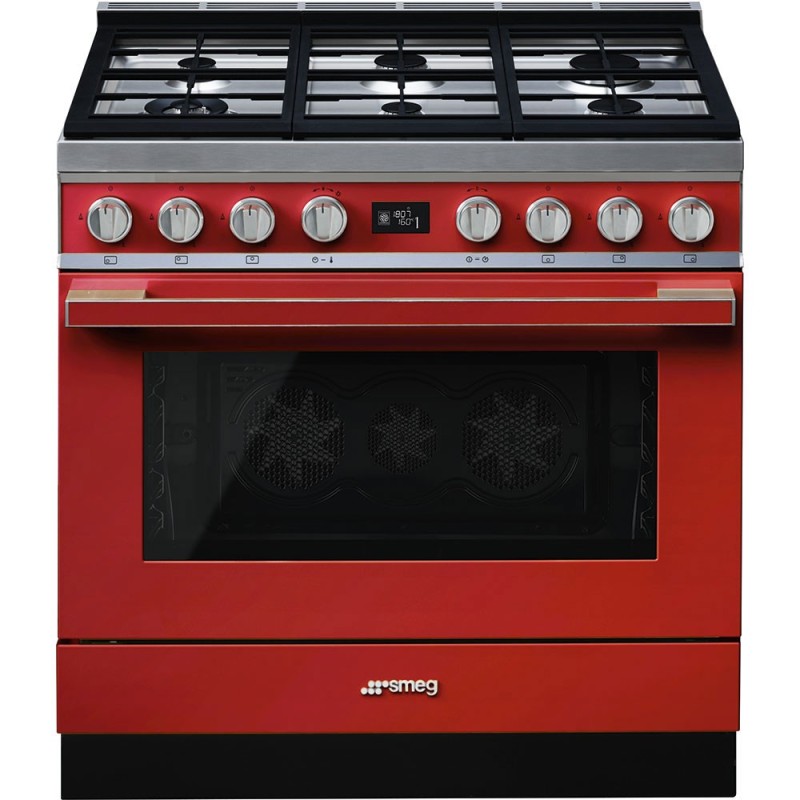 pianos de cuisson Smeg CPF9GPR Rouge en promotion