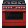 pianos de cuisson Smeg CPF9GPR Rouge en promotion