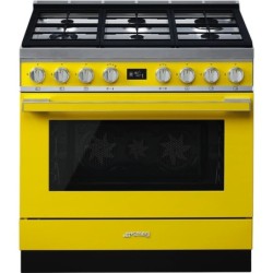 pianos de cuisson Smeg CPF9GPYW Jaune en promotion