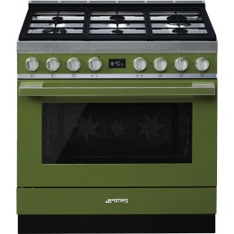 pianos de cuisson Smeg CPF9GPOG Vert Olive en promotion