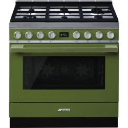 pianos de cuisson Smeg CPF9GPOG Vert Olive en promotion