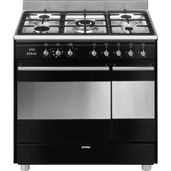 pianos de cuisson Smeg SCB92MN8 Noir en promotion