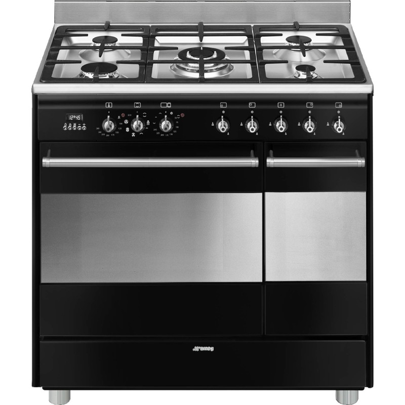 pianos de cuisson Smeg SCB92MN8 Noir en promotion