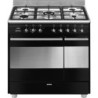 pianos de cuisson Smeg SCB92MN8 Noir en promotion