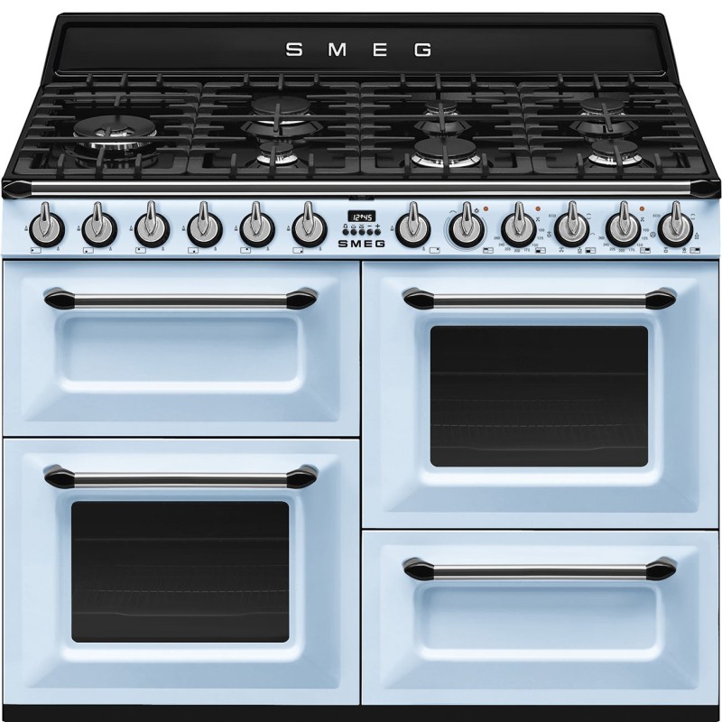 pianos de cuisson Smeg TR4110AZ Bleu azur en promotion