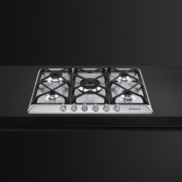 plaque gaz Smeg SR975XGH Inox en promotion