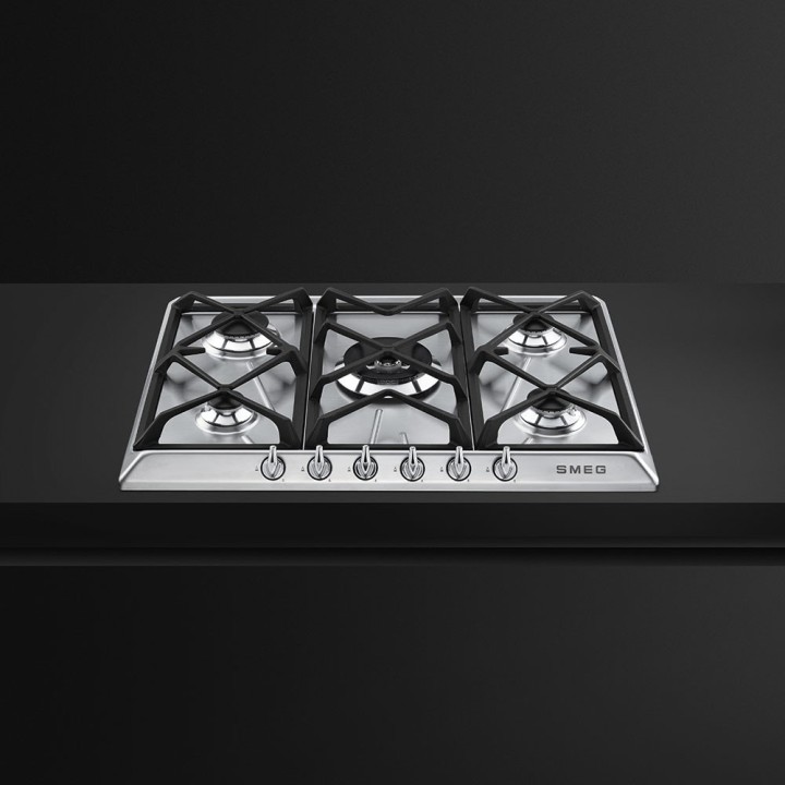 plaque gaz Smeg SR975XGH Inox en promotion