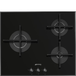 plaque gaz Smeg PV163B3 Verre Noir en promotion