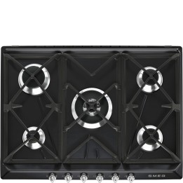 plaque gaz Smeg SR975NGH Email Noir en promotion