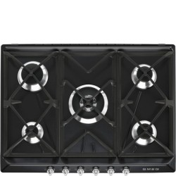 plaque gaz Smeg SR975NGH Email Noir en promotion