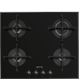 plaque gaz Smeg PV164B3 Verre Noir en promotion