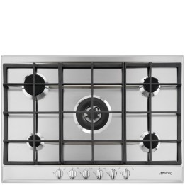 plaque gaz Smeg P272XGH Inox en promotion