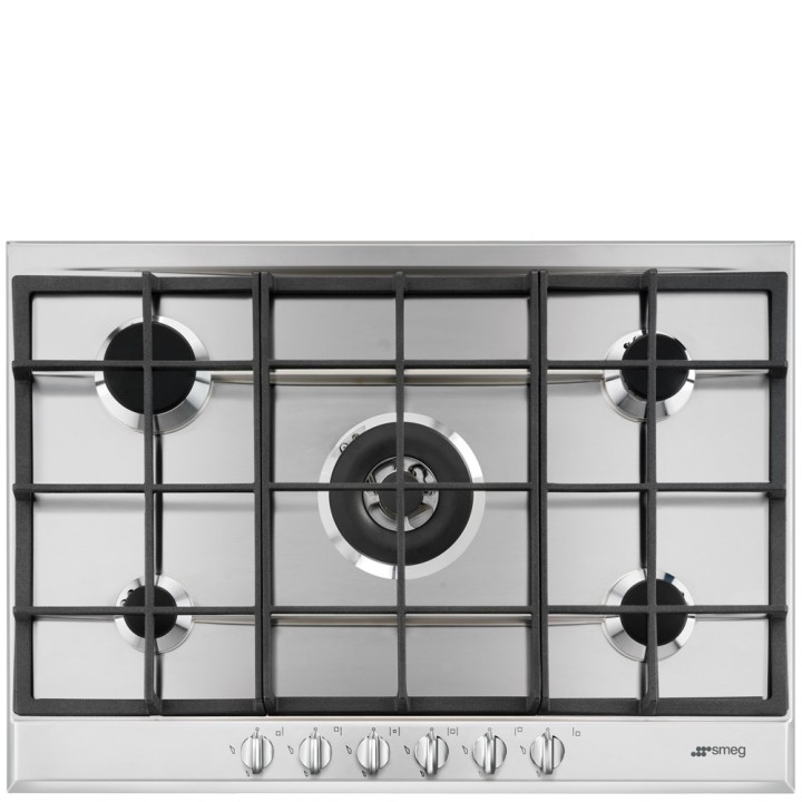 plaque gaz Smeg P272XGH Inox en promotion