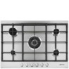 plaque gaz Smeg P272XGH Inox en promotion