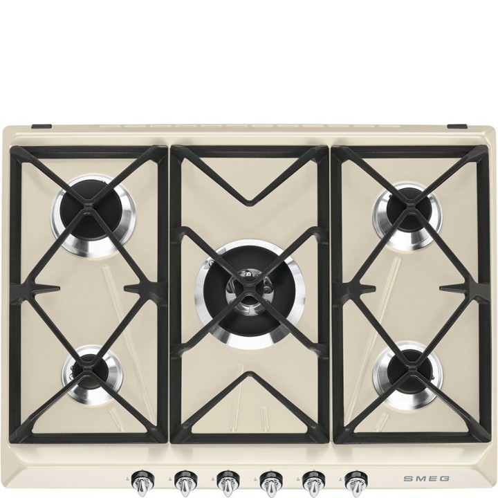plaque gaz Smeg SR975PGH Email Crème en promotion