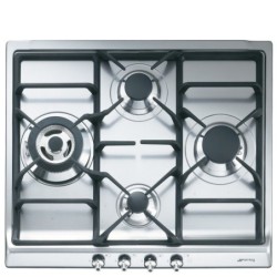plaque gaz Smeg SER60SGH3 Inox en promotion