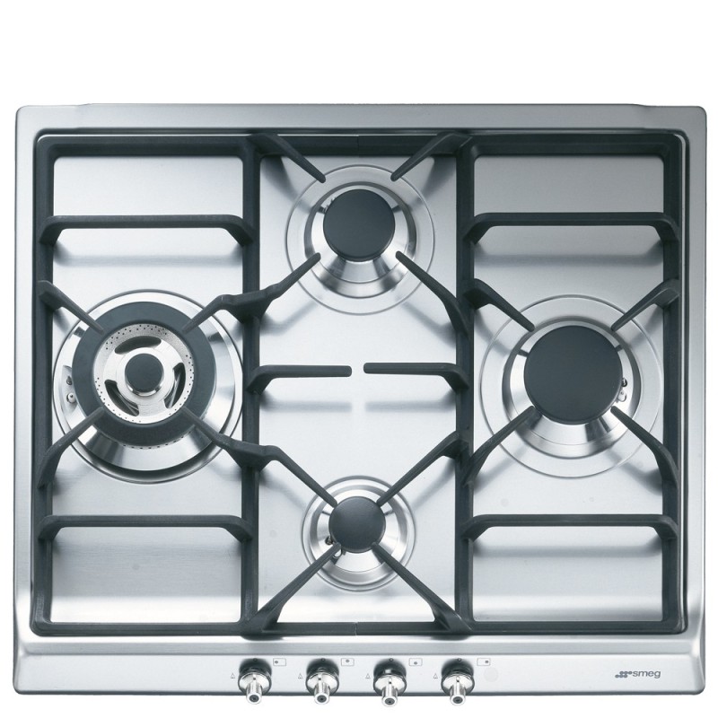 plaque gaz Smeg SER60SGH3 Inox en promotion