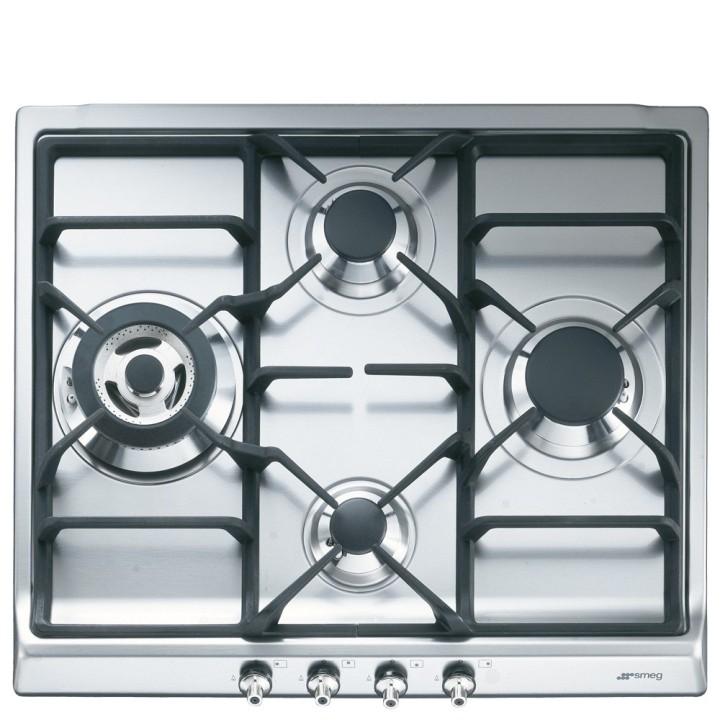 plaque gaz Smeg SER60SGH3 Inox en promotion