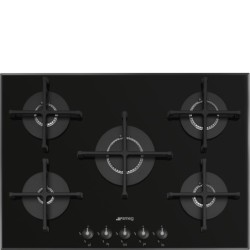plaque gaz Smeg PV175B3 Verre Noir en promotion