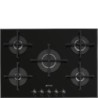 plaque gaz Smeg PV175B3 Verre Noir en promotion