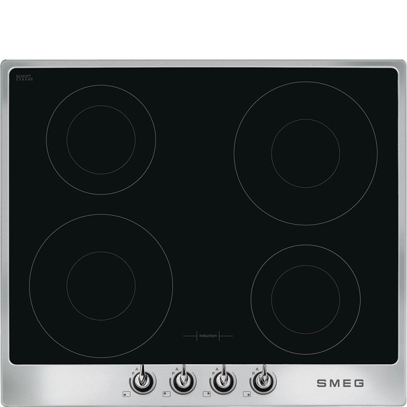 plaque induction Smeg SI964XM Inox cadre Inox en promotion