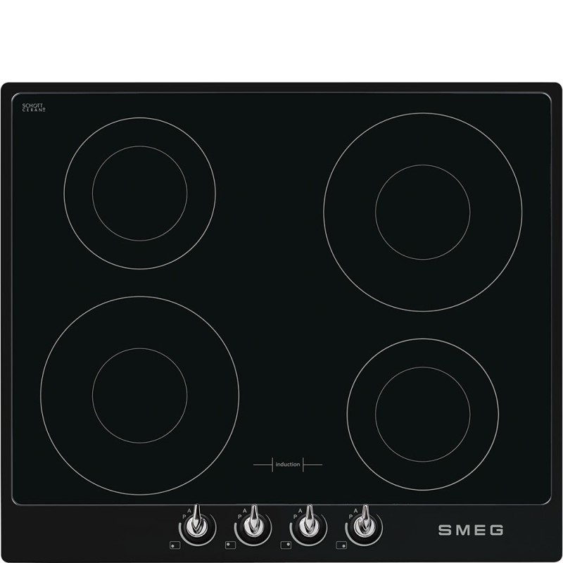 plaque induction Smeg SI964NM Vernis cadre Noir en promotion