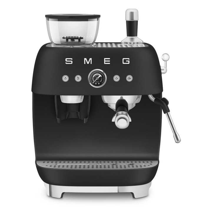 Machine à café Noir Mat SMEG avec broyeur