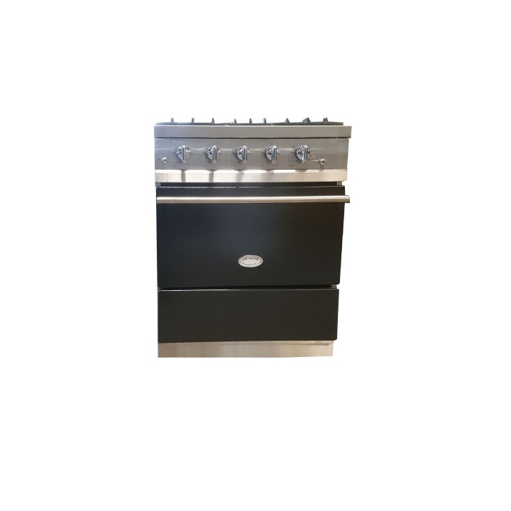 Piano Lacanche noir mat 4 feux gaz moderne