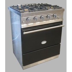 Piano de cuisson Lacanche 70 en finition Moderne, couleur noir