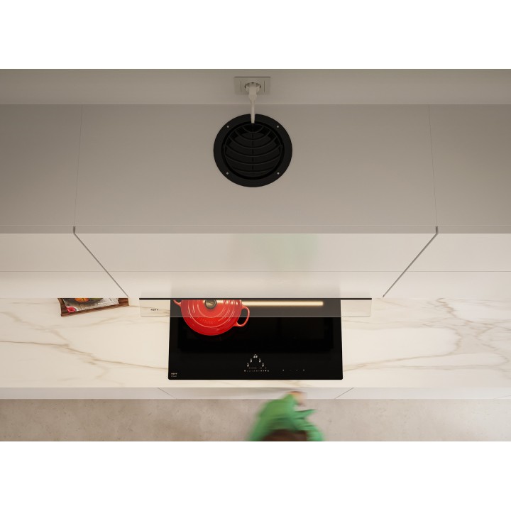 Déflecteur pour meuble haut en noir - Novy 906450