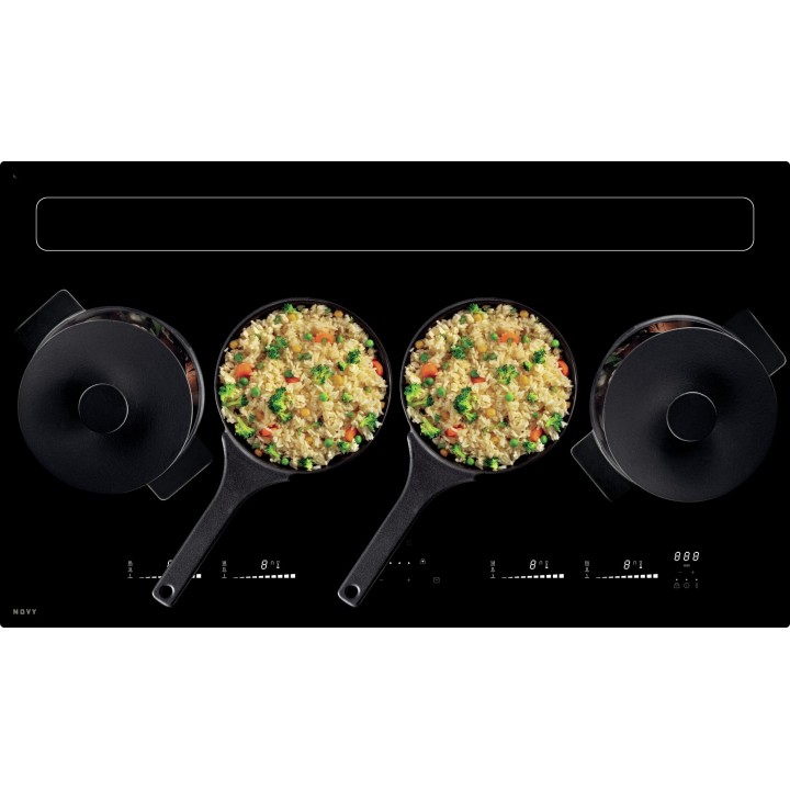 Plaque de cuisson avec hotte intégrée Novy Panorama Pro 90 cm - Novy 1821