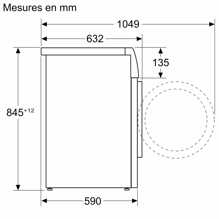 Lave-linge Bosch WAN2827ZFR  9kg 1400tr/min Blanc