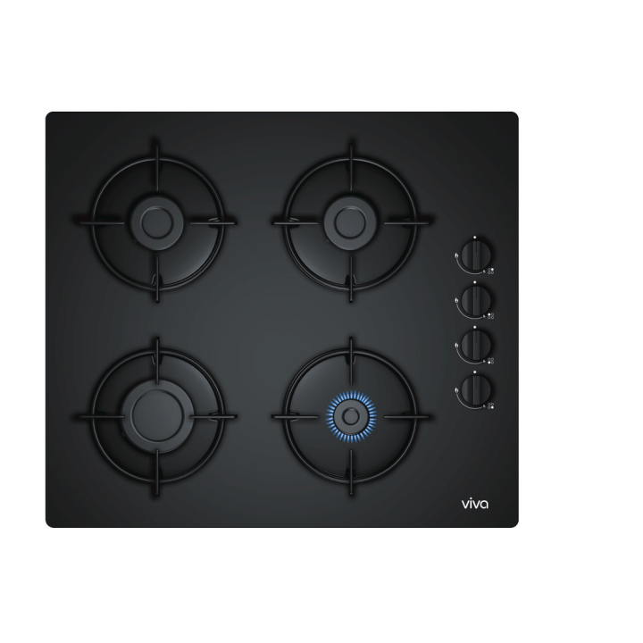 Plaque Gaz noire BSH VIVA VVG6B4P60