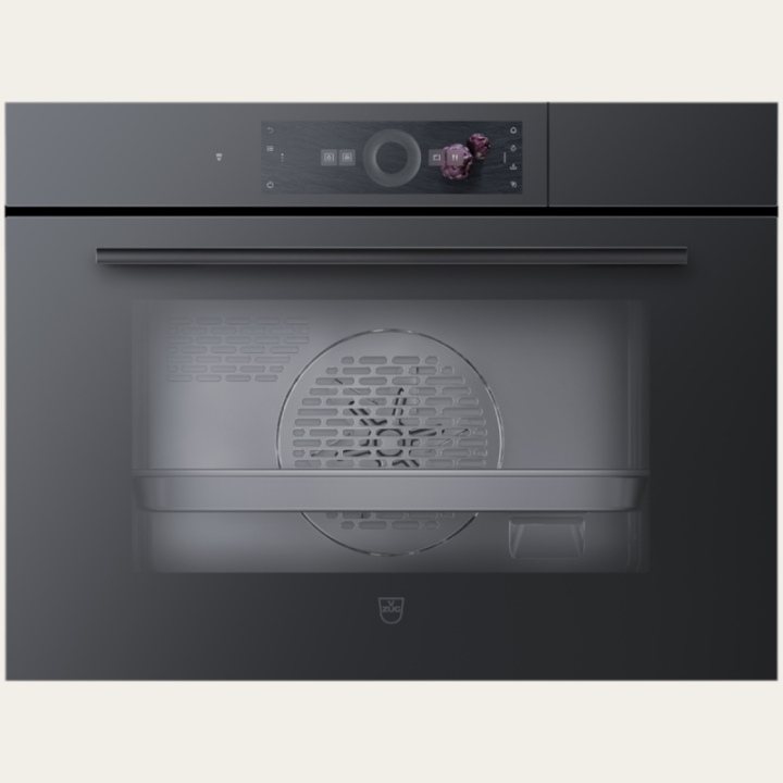 V-ZUG CombiSteamer V6000 45F, Raccord à l’eau courante, Miroir Noir