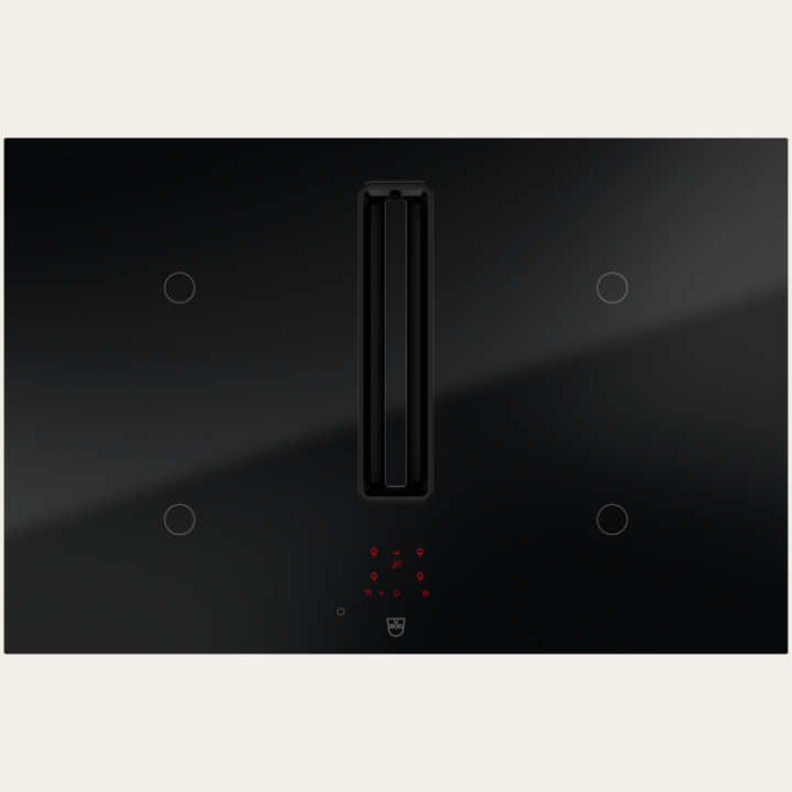 V-ZUG CombiCookTop V2000 i804, Norme largeur 80 cm, DualDesign, BlackDesign