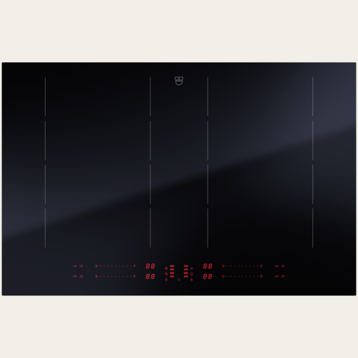 V-ZUG CookTop V4000 i804, Norme largeur 80 cm, DualDesign, OptiGlass